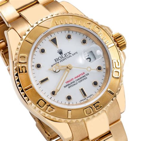 rolex yachtmaster gold 18k